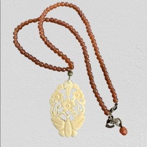 David Aubrey Vintage Flower Pot Necklace